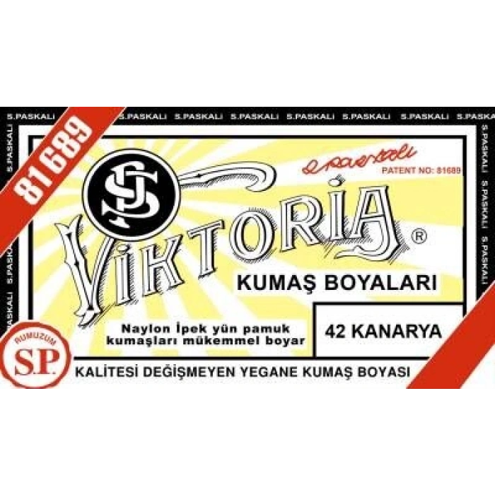 Viktoria Toz Kumaş Boyası 42 KANARYA
