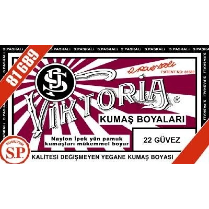Viktoria Toz Kumaş Boyası 22 GÜVEZ