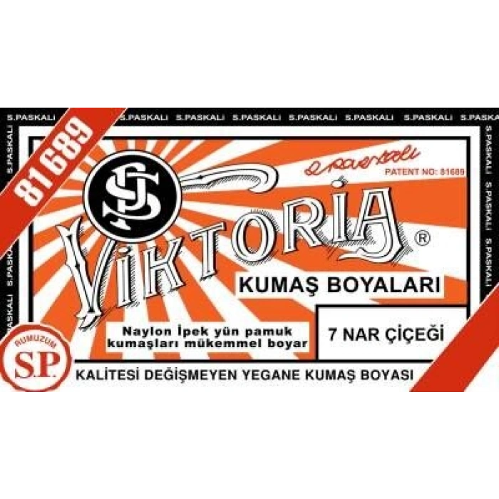Viktoria Toz Kumaş Boyası 7 NAR ÇİÇEĞİ