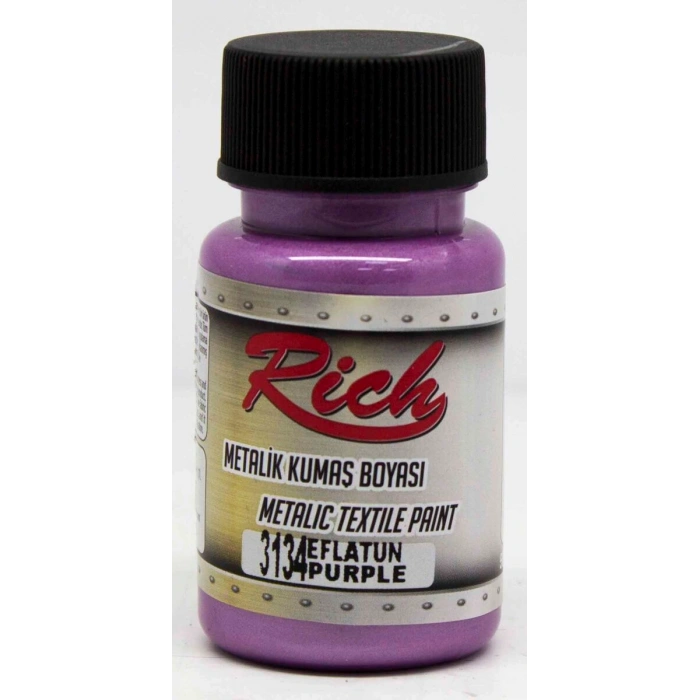 Rich Metalik Kumaş Boyası 50 cc. 3134 EFLATUN