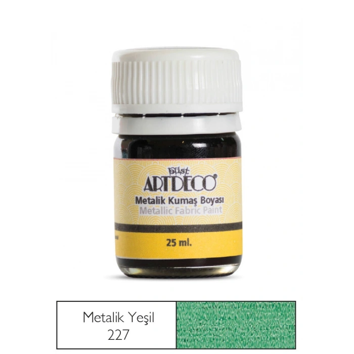 Artdeco Metalik Kumaş Boyası 227 Yeşil