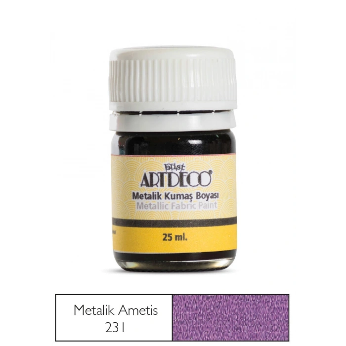 Artdeco Metalik Kumaş Boyası 231 Ametist
