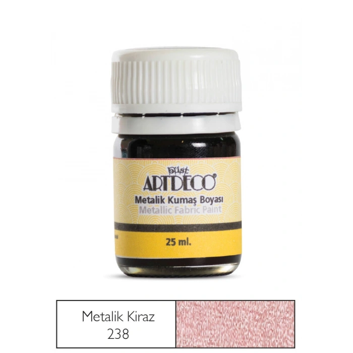 Artdeco Metalik Kumaş Boyası 238 Kiraz