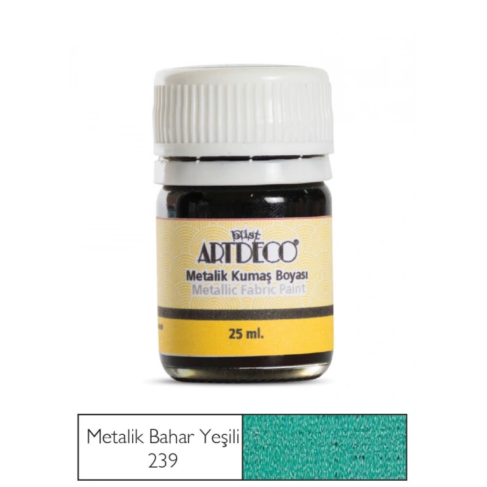 Artdeco Metalik Kumaş Boyası 239 Bahar Yeşili