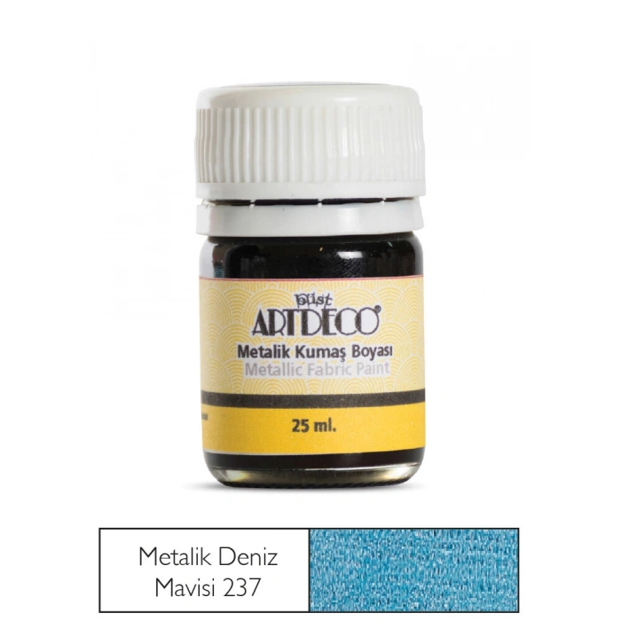 Artdeco Metalik Kumaş Boyası 237 Deniz Mavisi