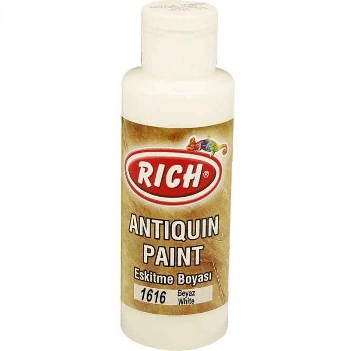 Rich Antiquin Paint Eskitme Ahşap Boyası 120 cc. 1616 Beyaz