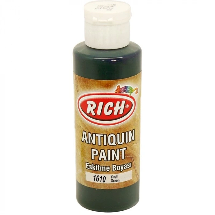 Rich Antiquin Paint Eskitme Ahşap Boyası 120 cc. 1610 Yeşil