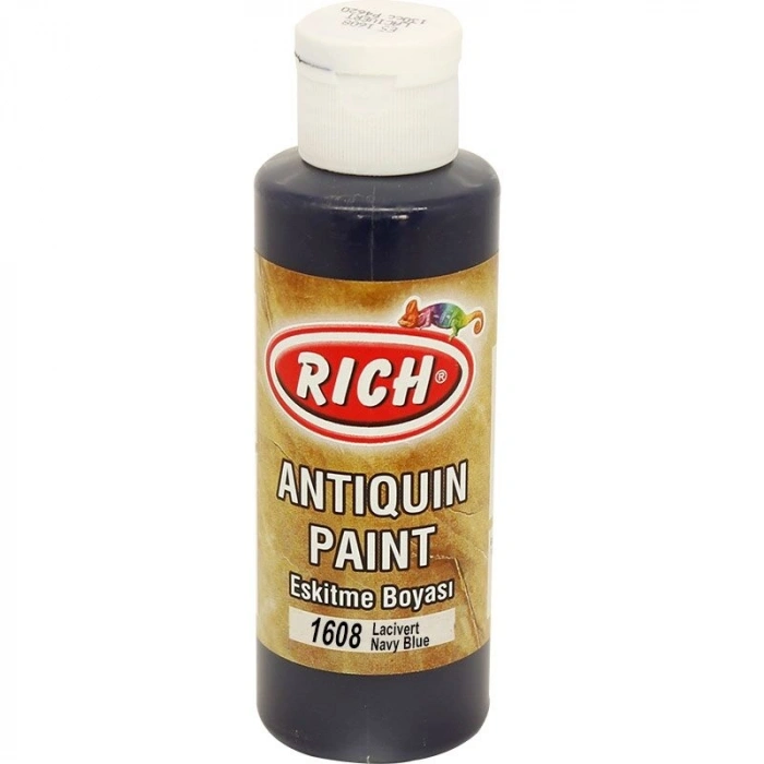 Rich Antiquin Paint Eskitme Ahşap Boyası 120 cc. 1608 Lacivert