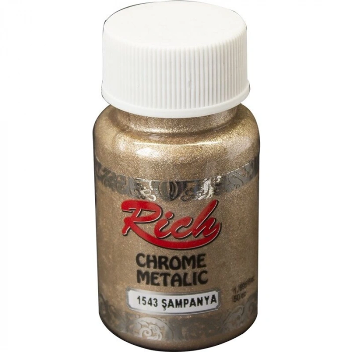 Rich Chrome Metalik Boya 50 cc. 1543 Şampanya
