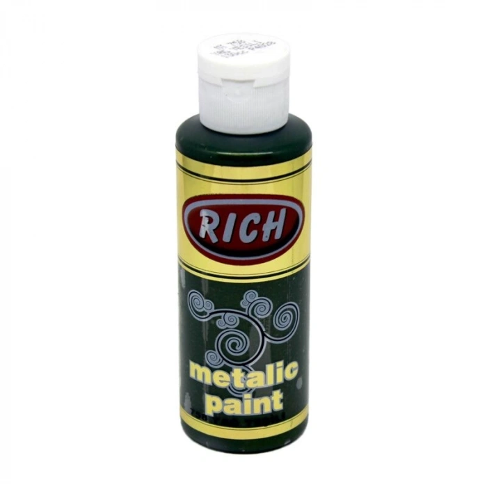 Rich Metalik Akrilik Boya 120 cc. 758 YAĞ YEŞİLİ