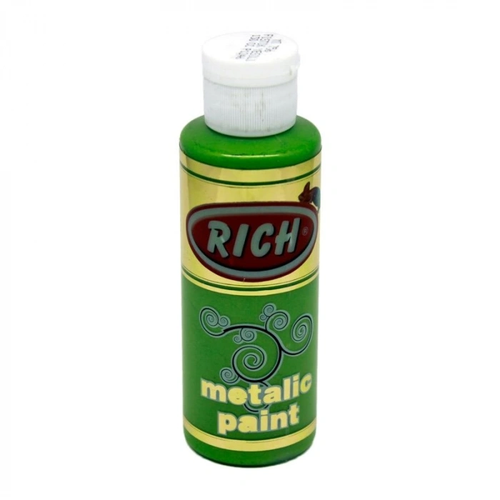 Rich Metalik Akrilik Boya 120 cc. 756 FISTIK YEŞİLİ