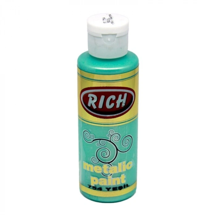 Rich Metalik Akrilik Boya 120 cc. 754 YEŞİL