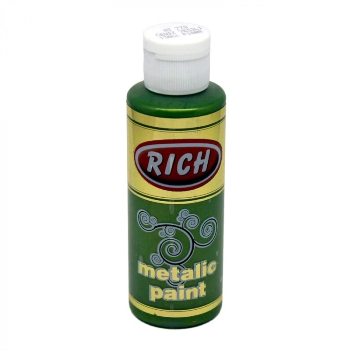 Rich Metalik Akrilik Boya 120 cc. 778 CEVİZ YEŞİLİ