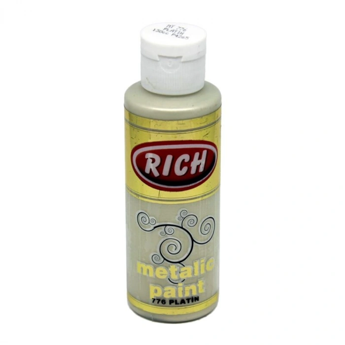 Rich Metalik Akrilik Boya 120 cc. 776 PLATİN