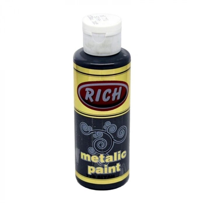 Rich Metalik Akrilik Boya 120 cc. 770 SİYAH