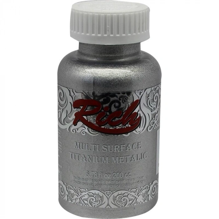 Rich Multi Surface Titanium Metalik Boya 200 cc. 2502 GÜMÜŞ