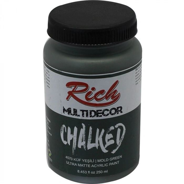 Rich Multi Decor Chalked Akrilik Boya 250 cc. 4570 KÜF YEŞİLİ