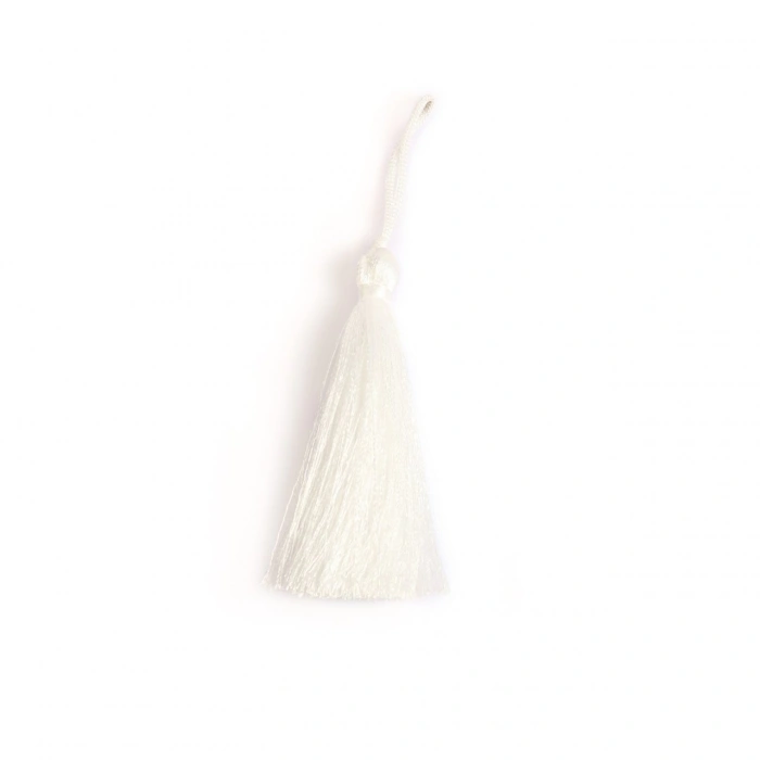 7cm Beyaz Püskül 10 Adet