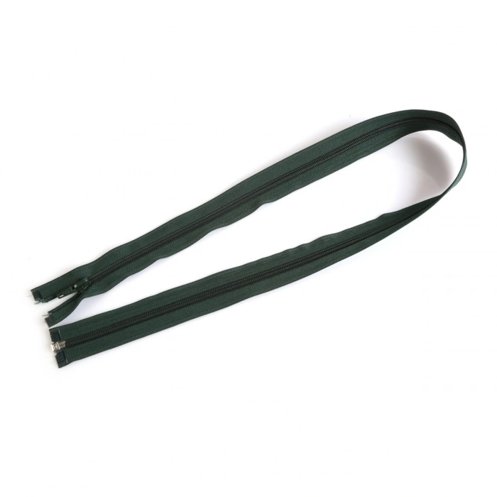 80cm Koyu Yeşil Mont Fermuarı