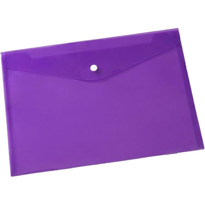 Abka Şeffaf Çıtçıtlı Dosya A4 MOR