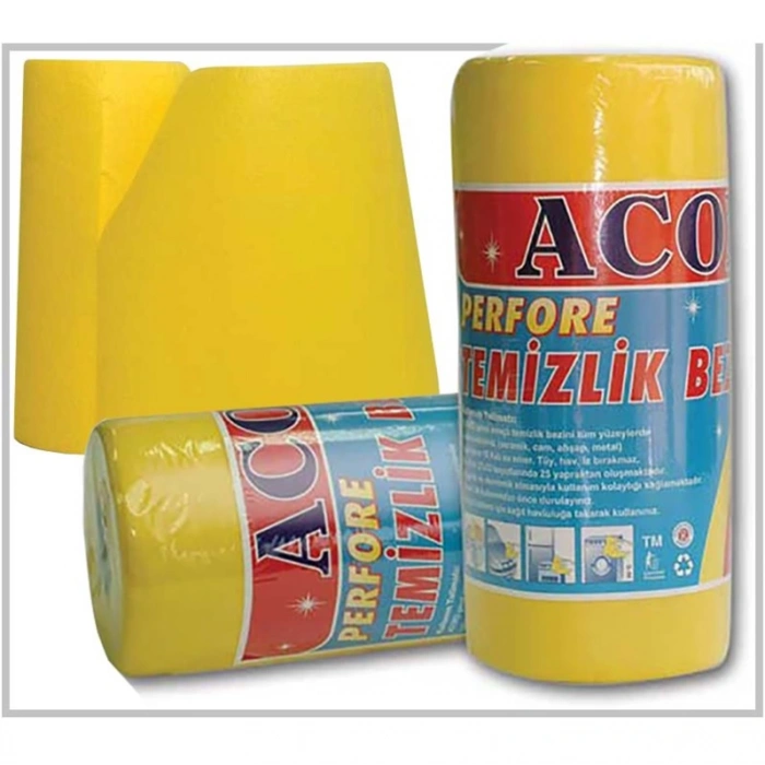 ACORD SARI PERFORE RULO TEMİZLİK BEZİ