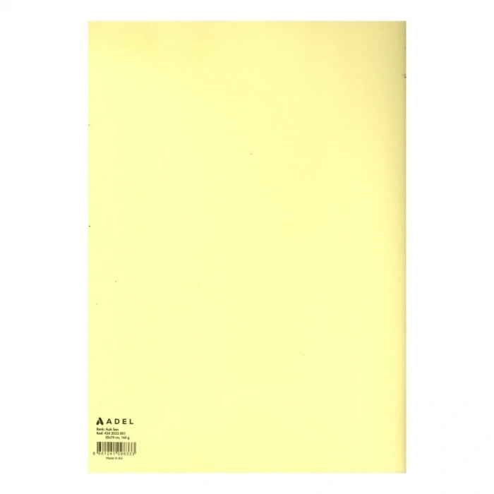 Adel Fon Kartonu 160gr 50x70cm Açık Sarı
