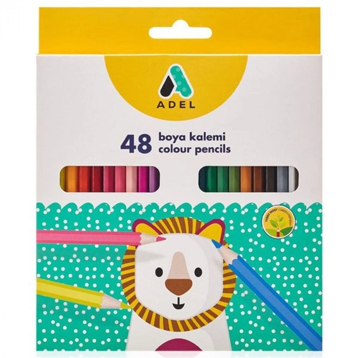 Adel Kuru Boya Kalemi 48 Renk Tam Boy