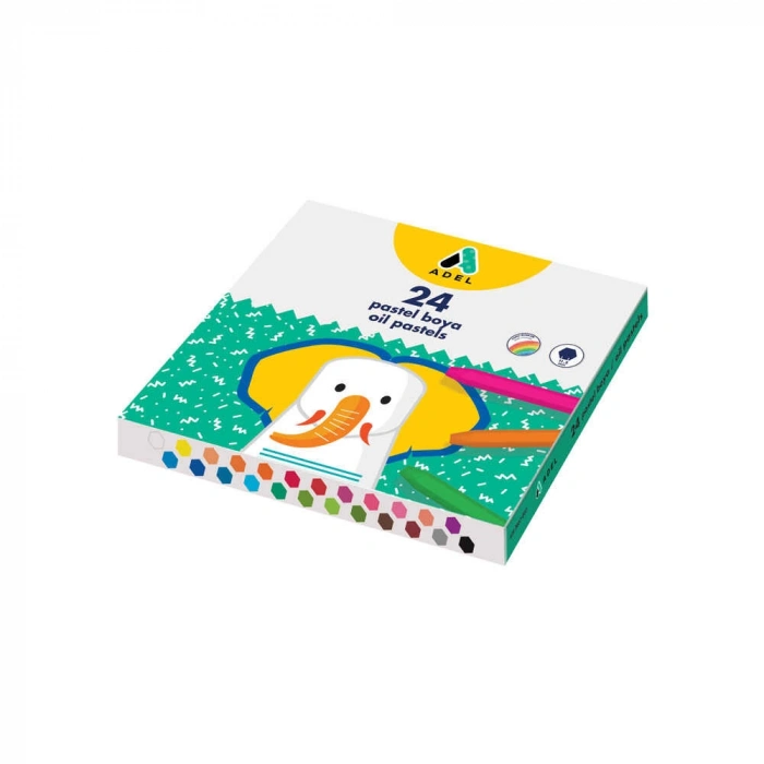 Adel Pastel Boya Karton Kutu 24lü