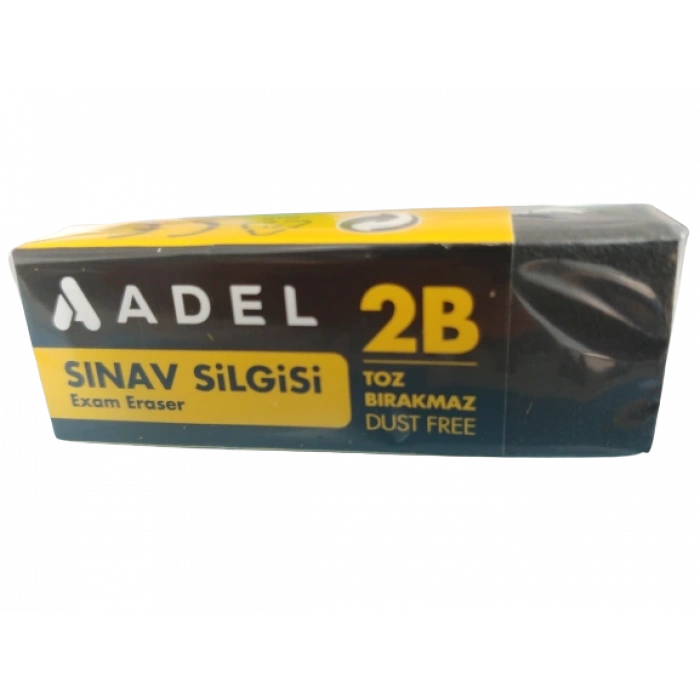 Adel Sınav Silgisi Siyah 2B Toz Bırakmaz Orta Boy