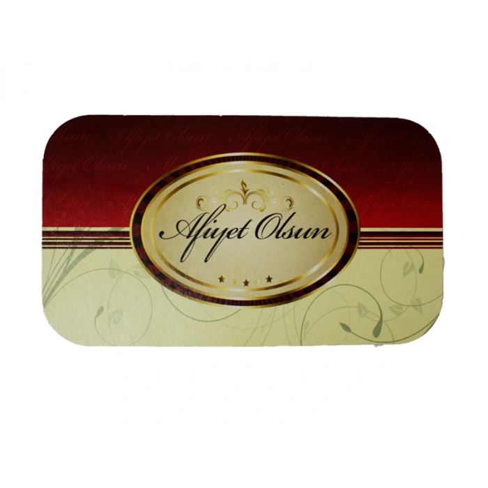 Afiyet Olsun Baskılı Alüminyum Kapak 1000 Gr ( 100 Adet )