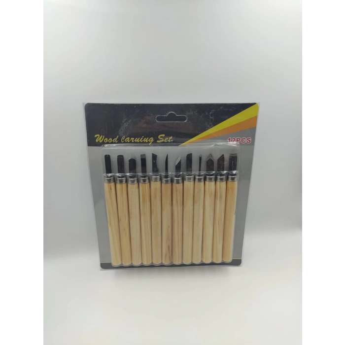 Ahşap Oyma Seti 12 Parça