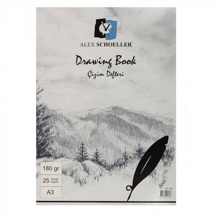 Alex Schoeller Eskiz Bloknot A3 180 gr 25li