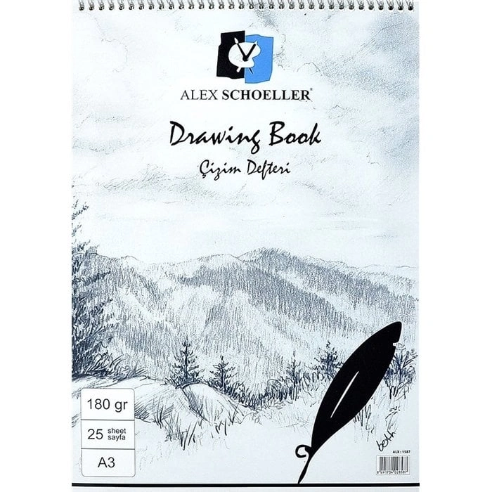 Alex Schoeller Eskiz Defteri 180gr A3 25 Yaprak ALX 1587