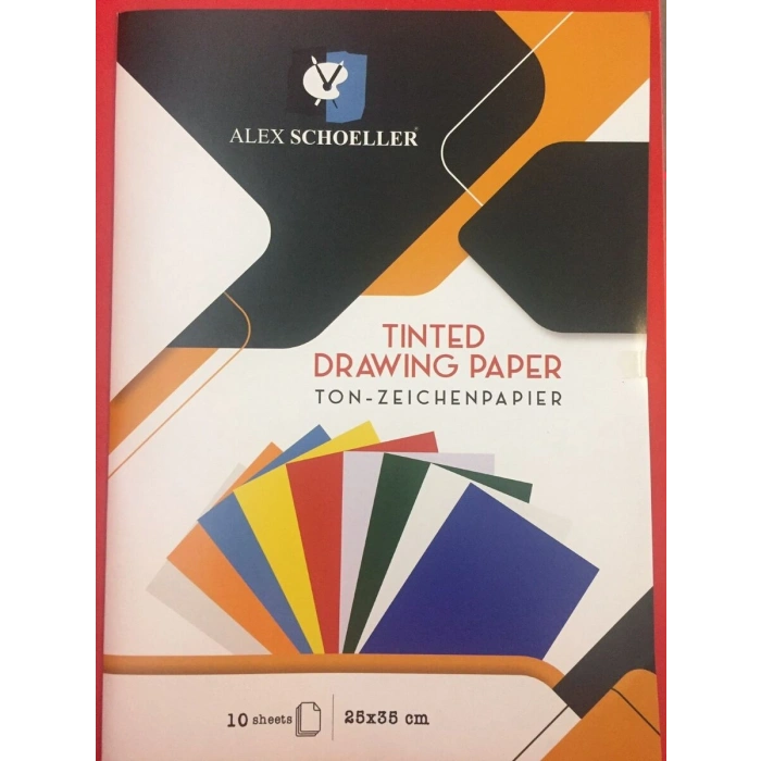 Alex Schoeller Fon Kartonu 25x35 Cm.10 ÖZEL Renk Dosyalı