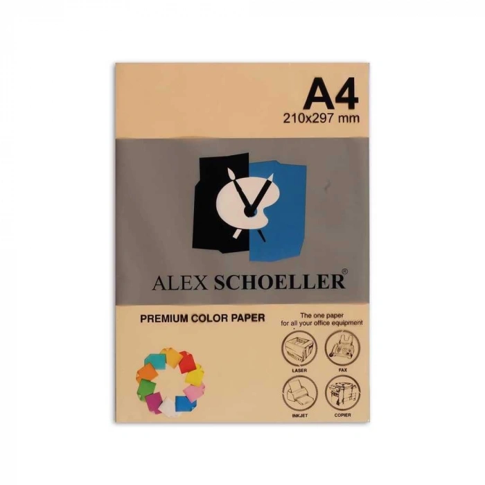 Alex Schoeller Fotokopi Kağıdı Renkli A4 500lü 550 Somon