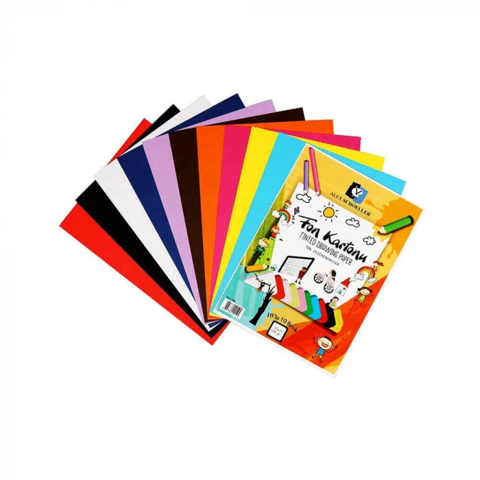 Alex Schoeller Kolej Fon Kartonu 25x35 cm 10lu Poşet