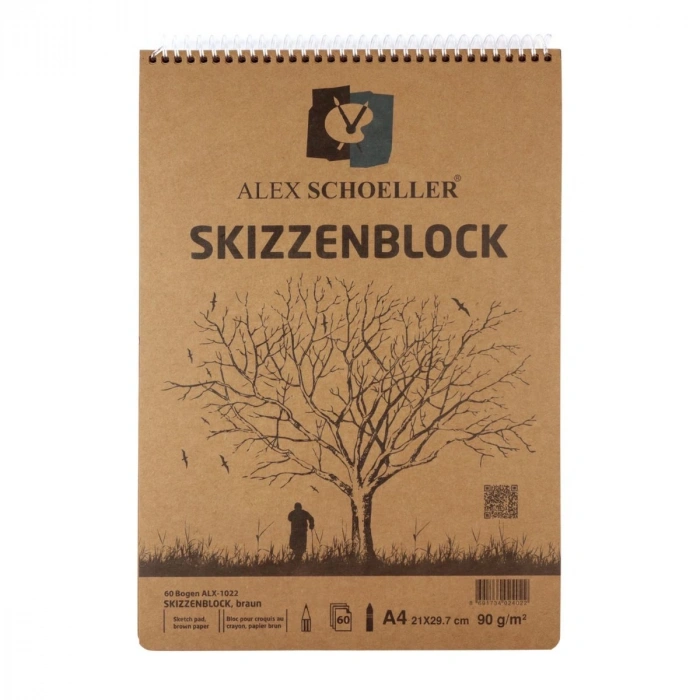 Alex Schoeller Kraft Eskiz Defteri 90gr A4 60yp ALX 1022