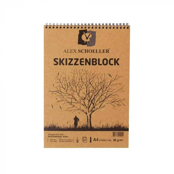 Alex Schoeller Spiralli Kraft A4 Blok 60lı