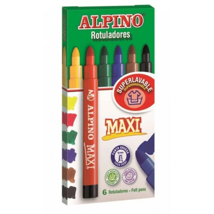 Alpino Maxi Keçeli Boya Kalemi 6 Renk