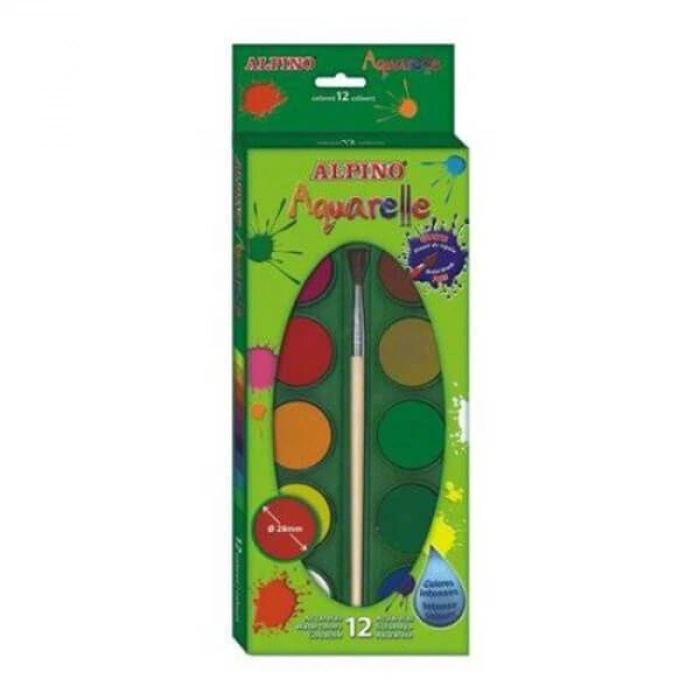 Alpino Sulu Boya 12 Renk (AQ-01)