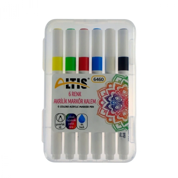 Altis Akrilik Marker Kalem Seti 6lı
