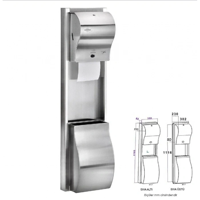 Ankastre Kombine Havlu Makinesi (1 Adet)