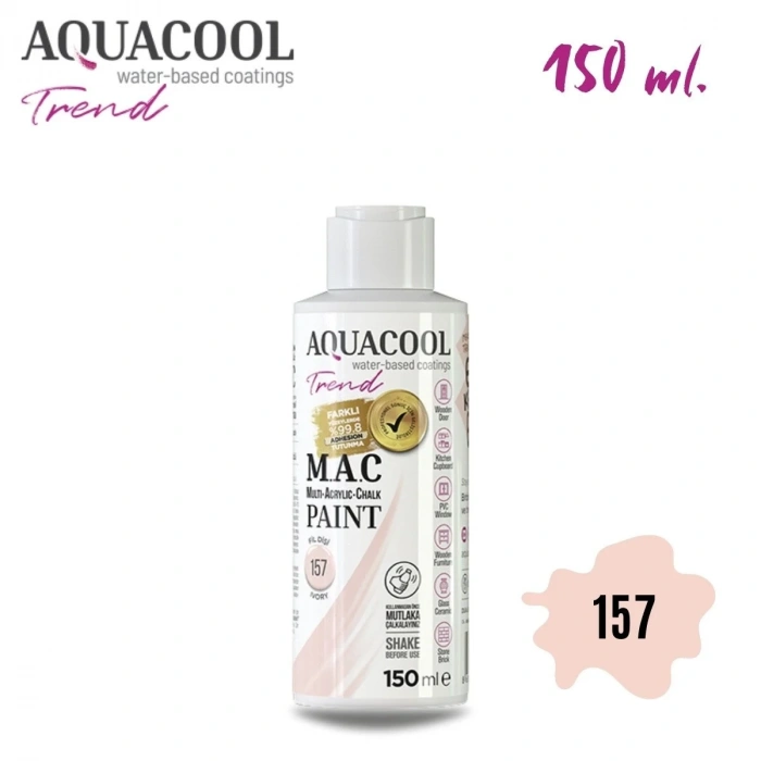 Aquacool Multi Akrilik Boya 150ml 157 Fil Dişi
