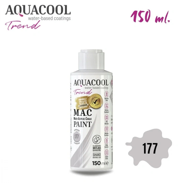 Aquacool Multi Akrilik Boya 150ml 177 Kanvas