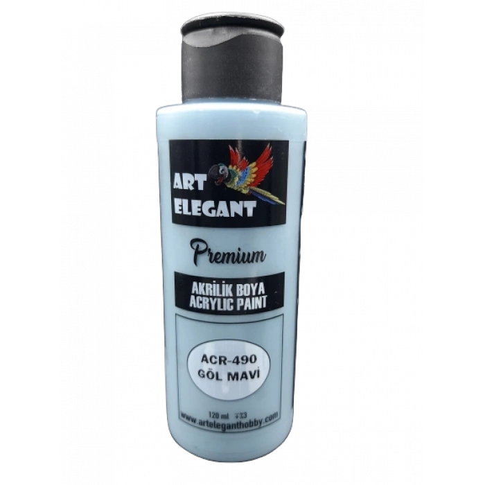 Art Elegant Akrilik Boya 120ml Acr-490 Göl Mavi