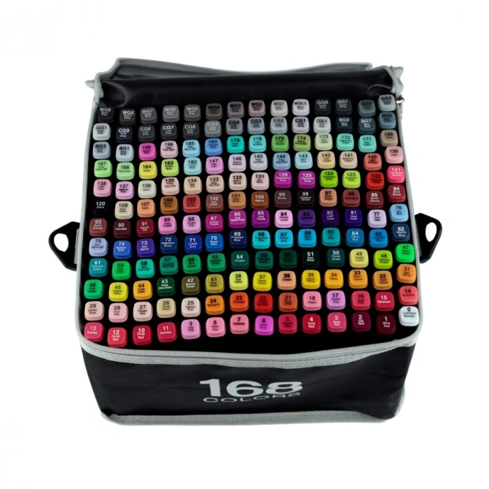 Art Elegant Bez Çantalı Touch Dayu Marker Seti 168li