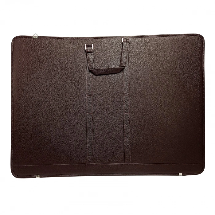 Art Elegant Deri Teknik Proje Çantası 55x75cm Koyu Kahverengi