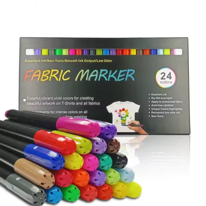 Art Elegant Fabric Marker Tekstil Kumaş Kalem Seti 24lü