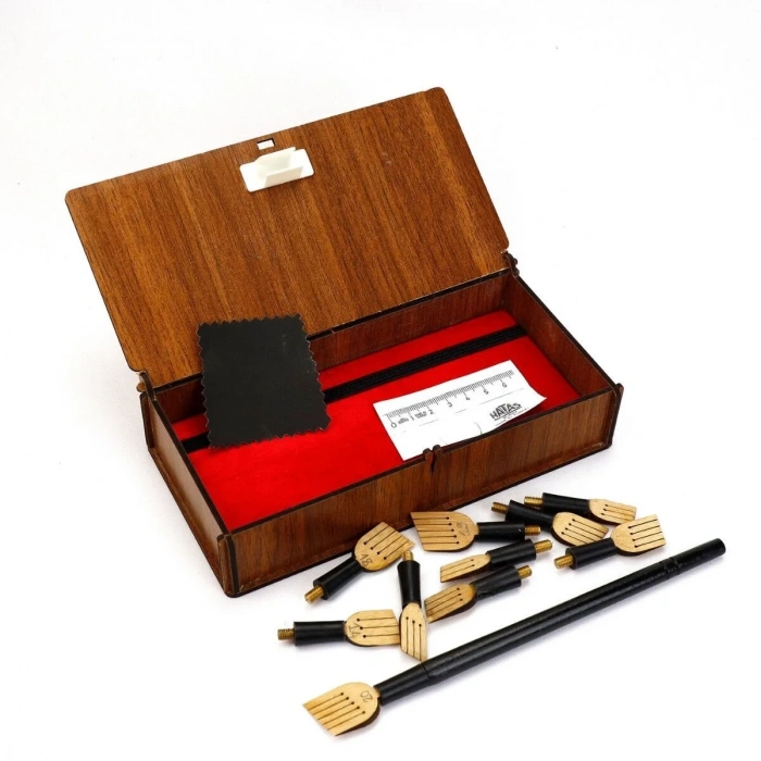 Art Elegant M.S. Hat Kalem Seti Ahşap Kutu 11-20mm 11 Parça