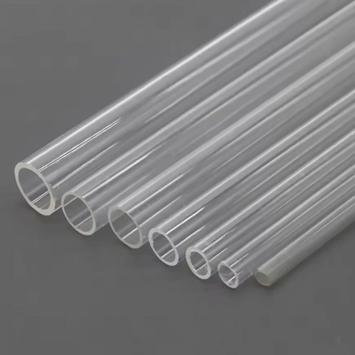 Art Elegant Plastik Yuvarlak Boru İçi Boş 100cm 8mm Şeffaf